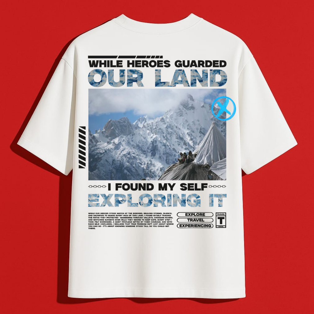 Explorer Oversize back-print T-shirt
