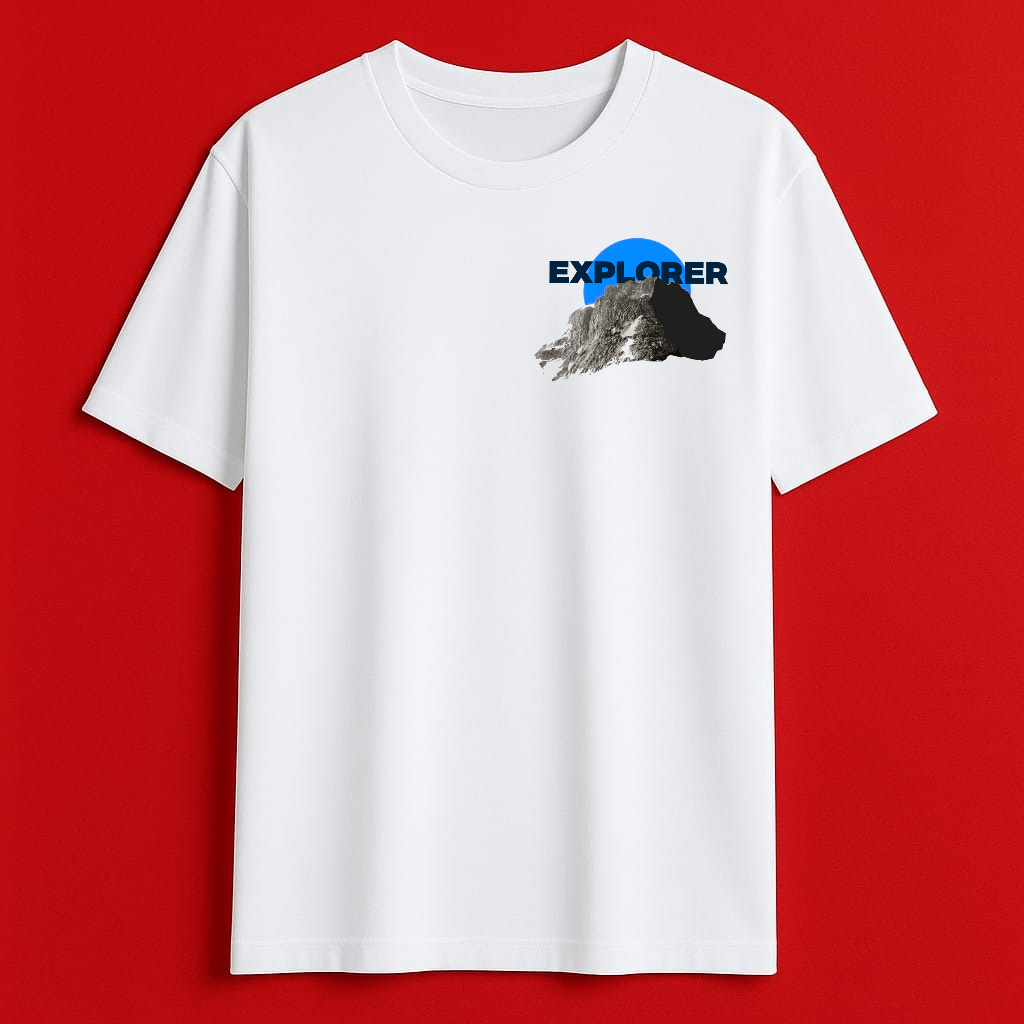 Explorer Oversize back-print T-shirt