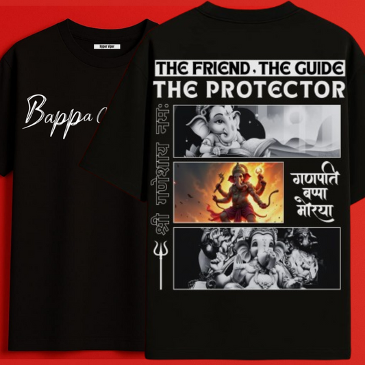 Bappa-Back print- Oversized T-Shirt - unisex