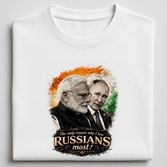Russian Love - Round neck T-Shirt