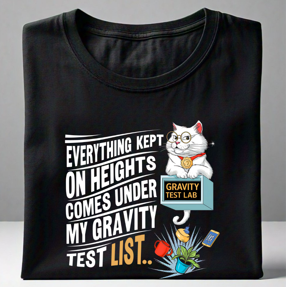 Gravity test Unisex tshirt