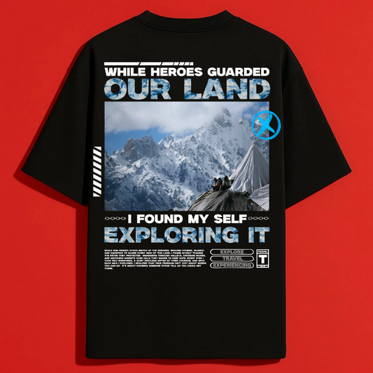 Explorer Oversize back-print T-shirt