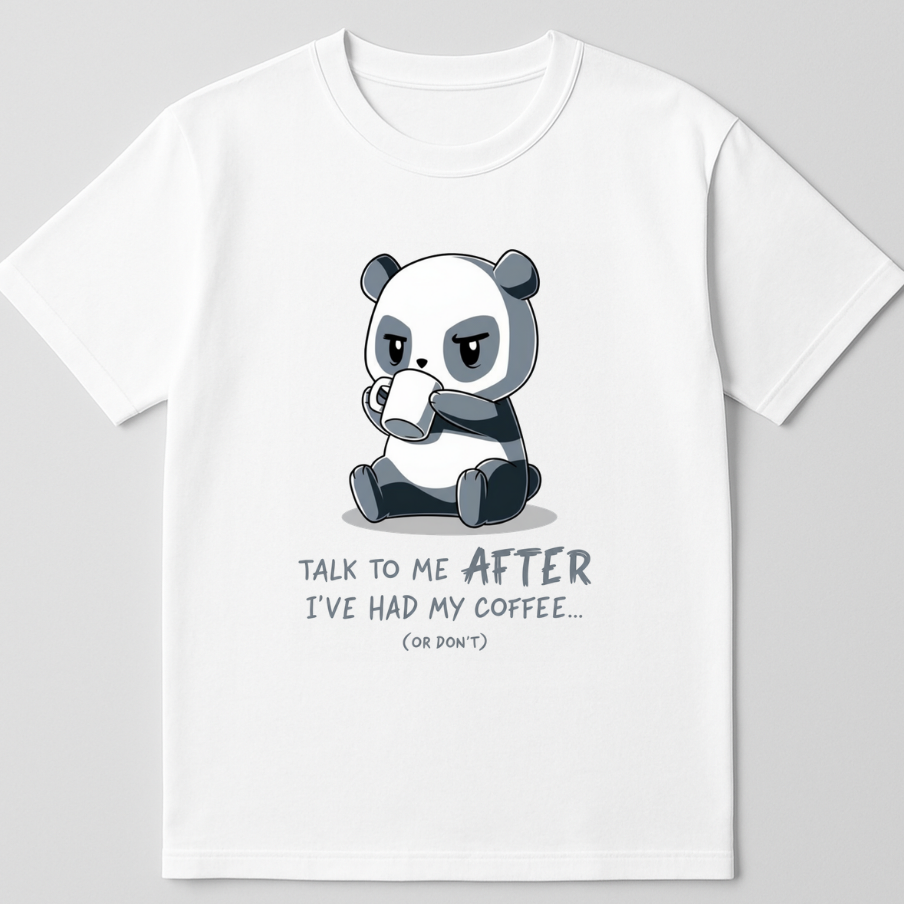 After Coffee - round neck T-Shirt