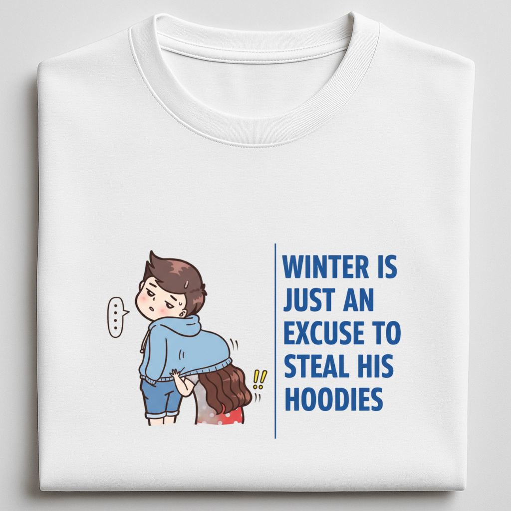 Hoodie Theif - round neck unisex T-shirt