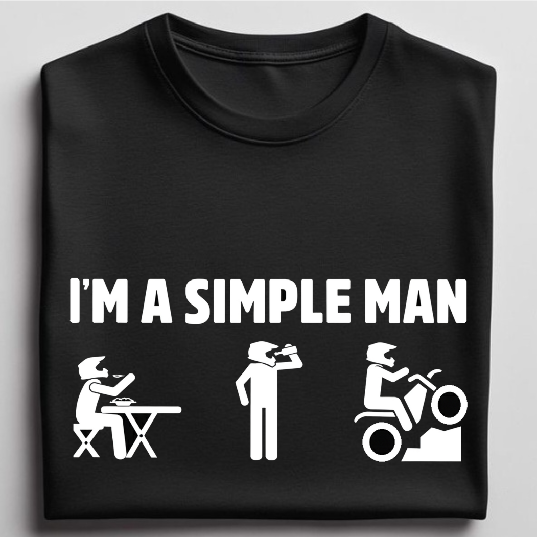 Simple Man - round neck T-Shirt
