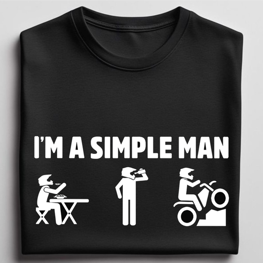 Simple Man - round neck T-Shirt