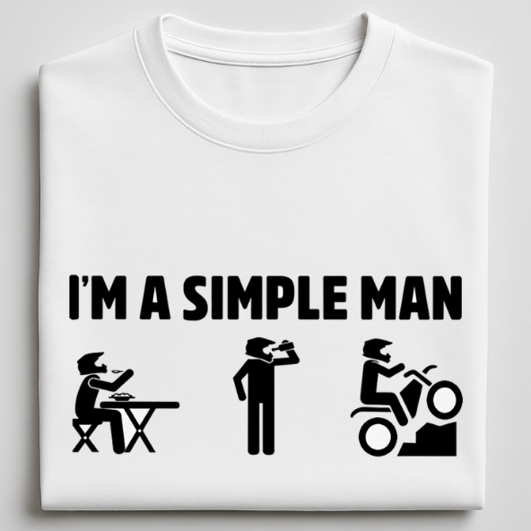 Simple Man - round neck T-Shirt