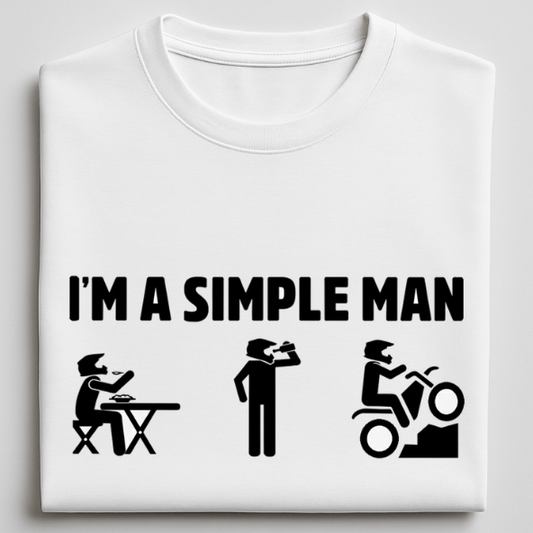 Simple Man - round neck T-Shirt