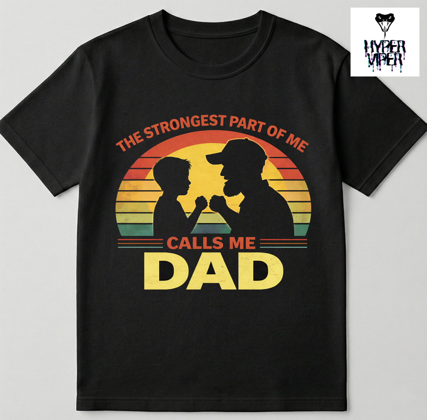 Dad's strength (Son) - round neck T-Shirt