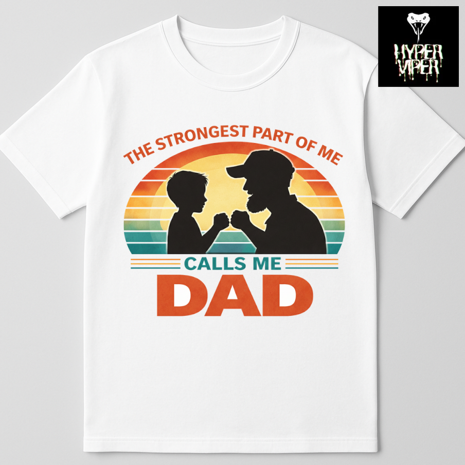 Dad's strength (Son) - round neck T-Shirt