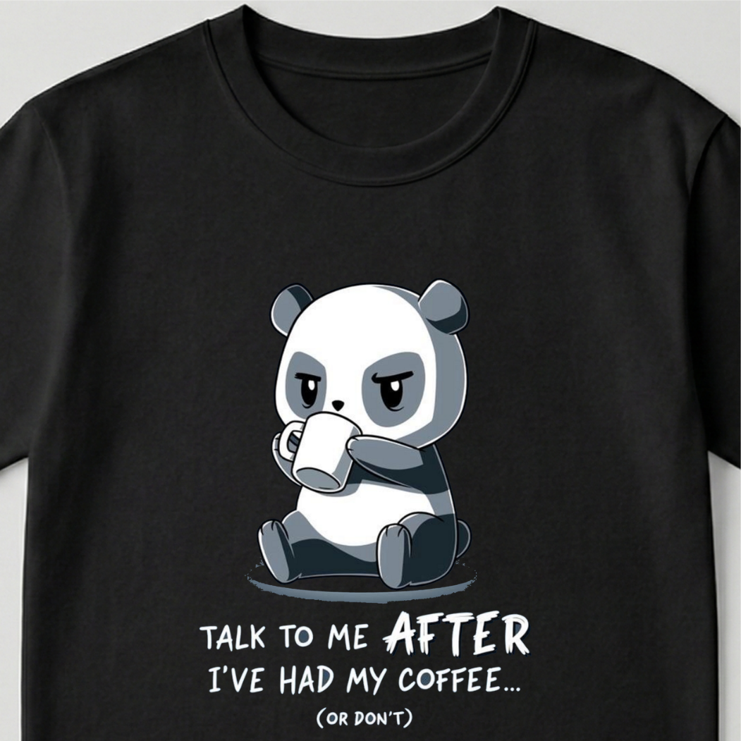 After Coffee - round neck T-Shirt
