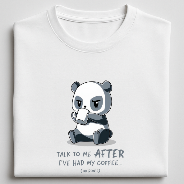 After Coffee - round neck T-Shirt
