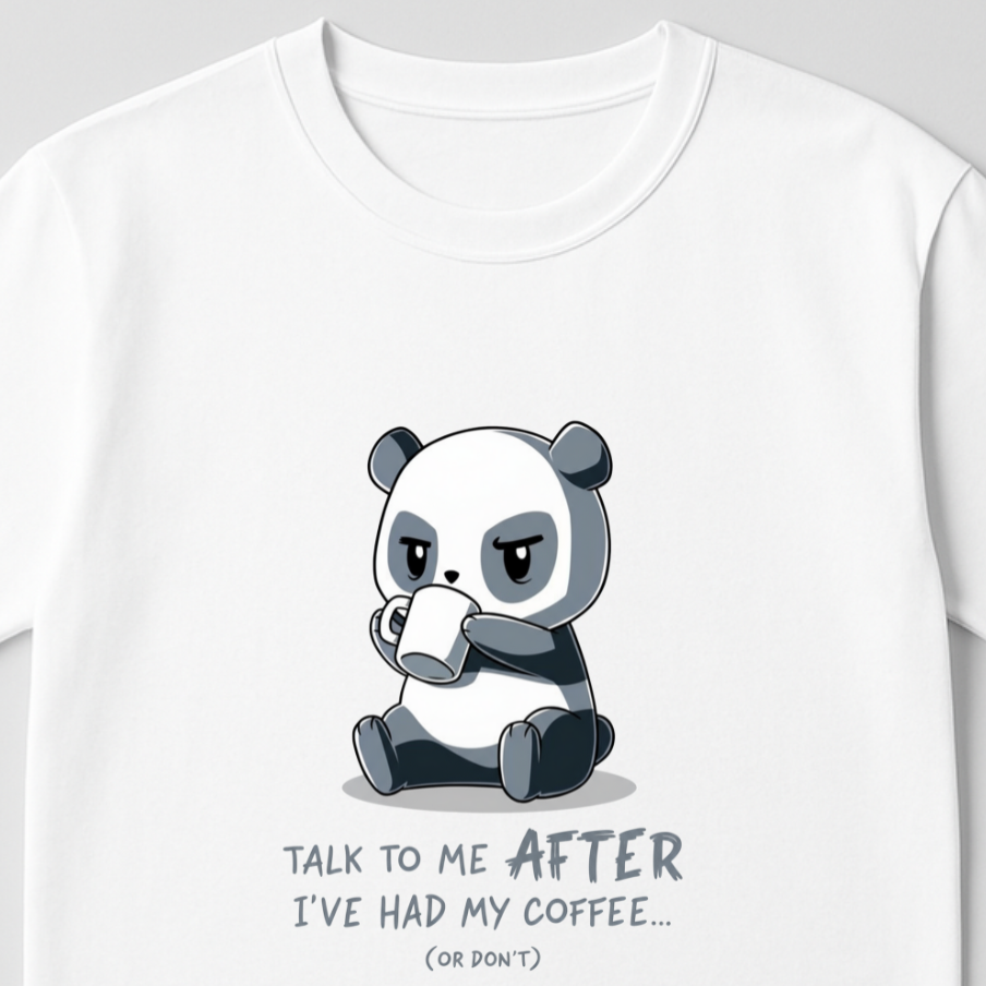 After Coffee - round neck T-Shirt