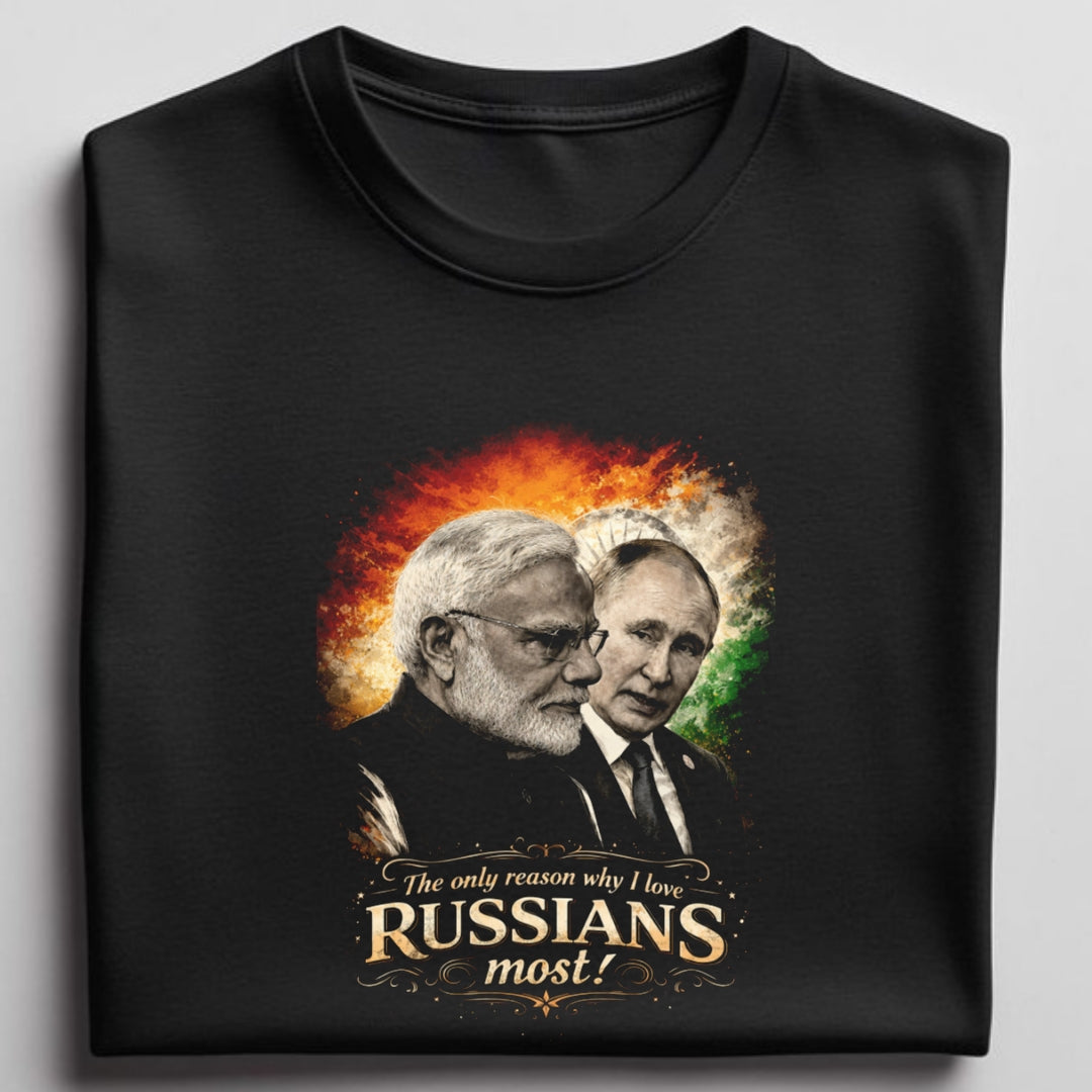 Russian Love - Round neck T-Shirt