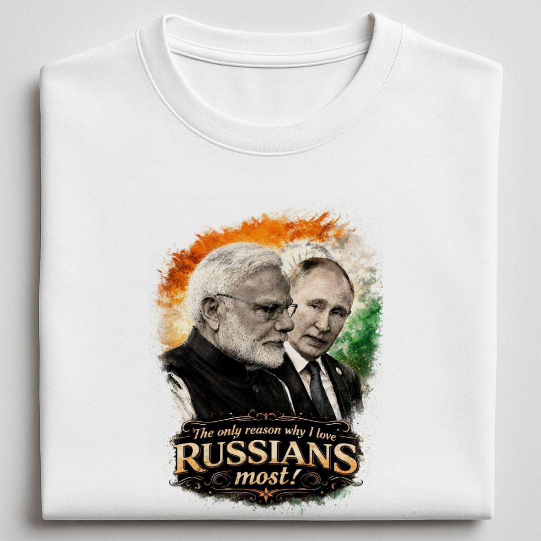 Russian Love - Round neck T-Shirt