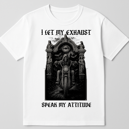Attitude biker - round neck T-Shirt
