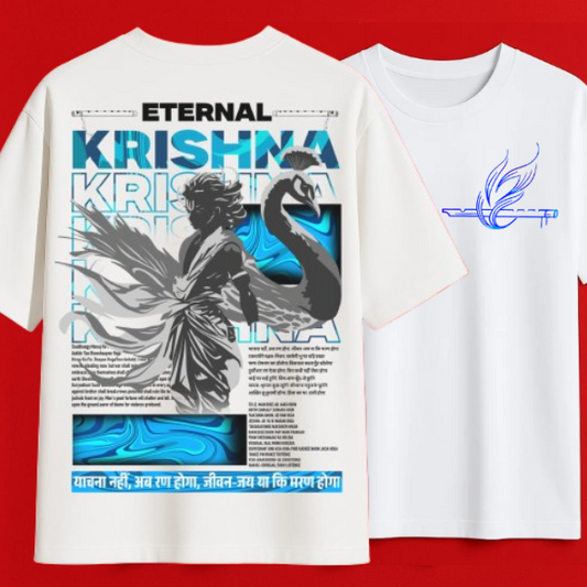 Krishna-Back print-OversizedT-Shirt