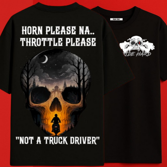 Throttle Please - Back print - Oversized Classic T-Shirt